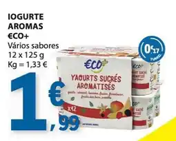 E.Leclerc Iogurte aromas eco+ promoção