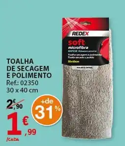 E.Leclerc Redex toalha de secagem e polimento promoção