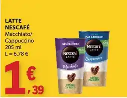 E.Leclerc Nescafé Latte Macchiato promoção
