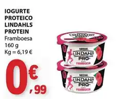 E.Leclerc Iogurte proteico lindahls protein framboesa promoção