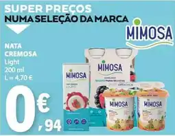 E.Leclerc Nata cremosa light mimosa promoção