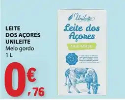 E.Leclerc Leite dos Açores Unileite meio gordo promoção
