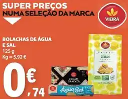 E.Leclerc Bolachas de água e sal vieira promoção