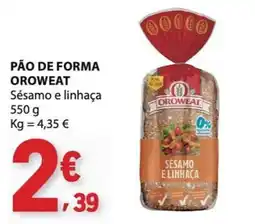 E.Leclerc Pão de forma oroweat promoção