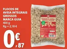 E.Leclerc flocos de aveia integrais grossos marca guia promoção