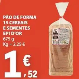 E.Leclerc Pão de forma epi d'or promoção