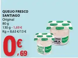 E.Leclerc Queijo fresco santiago original promoção