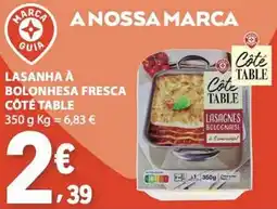 E.Leclerc lasanha à bolonhesa fresca côte table promoção