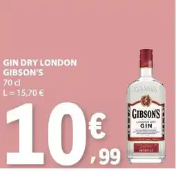 E.Leclerc gin dry london gibson's promoção