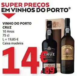 E.Leclerc Vinho do porto cruz 10 anos promoção