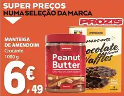 E.Leclerc Manteiga de amendoim crocante prozis promoção