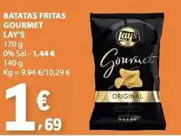 E.Leclerc batatas fritas gourmet lay's promoção