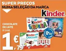 E.Leclerc kinder chocolate de leite promoção