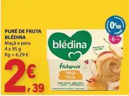 E.Leclerc Puré de fruta blédina Maçã e pera promoção