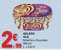 E.Leclerc Gelado olá bolacha e chocolate promoção