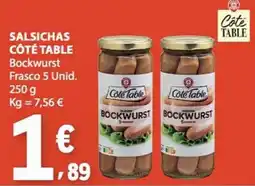 E.Leclerc Salsichas côte table promoção