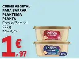 E.Leclerc Creme vegetal para barrar planteiaga planta promoção