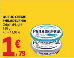 E.Leclerc queijo creme philadelphia original/light promoção