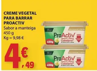 Creme vegetal para barrar proactiv