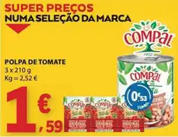 E.Leclerc Polpa de tomate compal promoção