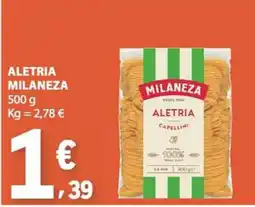 E.Leclerc aletria milaneza promoção