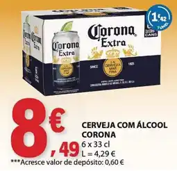 E.Leclerc Cerveja com álcool corona promoção