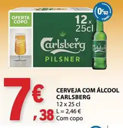 E.Leclerc Cerveja com álcool carlsberg promoção