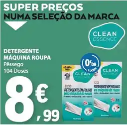 E.Leclerc Detergente máquina roupa pêssego clean essence promoção