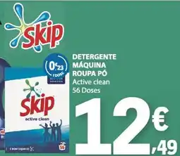 E.Leclerc skip detergente máquina roupa pó active clean promoção