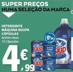 E.Leclerc Detergente máquina roupa cápsulas active clean promoção