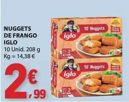 E.Leclerc Nuggets de frango iglo promoção