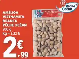 E.Leclerc amêijoa vietnamita branca pêche océan promoção