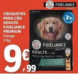 E.Leclerc Croquetes para cão adulto fidélance premium frango promoção