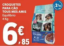 E.Leclerc Croquetes para cão tous mes amis equilíbrio promoção