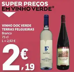 E.Leclerc Vinho doc verde terras felgueiras branco promoção