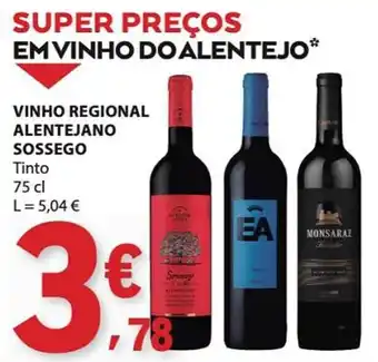 E.Leclerc vinho regional alentejano sossego promoção