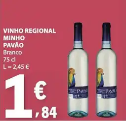 E.Leclerc vinho regional minho pavão branco promoção