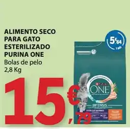 E.Leclerc alimento seco para gato esterilizado purina one promoção