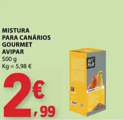 E.Leclerc mistura para canários gourmet avipar promoção