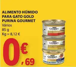 E.Leclerc Alimento húmido para gato gold purina gourmet promoção
