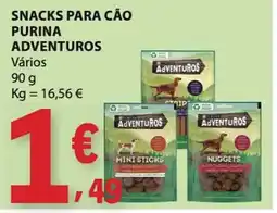 E.Leclerc Snacks para cão purina adventuros promoção