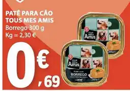 E.Leclerc Paté para cão tous mes amis promoção