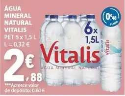 E.Leclerc Água mineral natural vitalis promoção