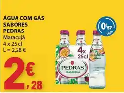 E.Leclerc Água com gás sabores pedras maracujá promoção