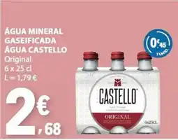 E.Leclerc Água mineral gaseificada água castello original promoção