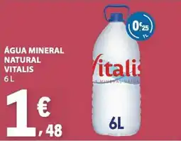 E.Leclerc Água mineral natural vitalis promoção