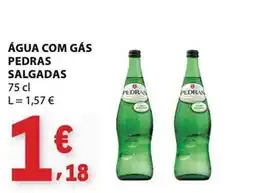E.Leclerc Água com gás pedras salgadas promoção