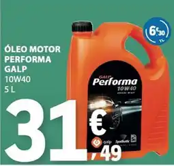 E.Leclerc óleo motor performa galp promoção