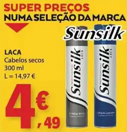 E.Leclerc Laca Sunsilk Cabelos secos promoção