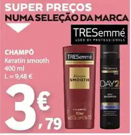E.Leclerc Tresemme champô keratin smooth promoção